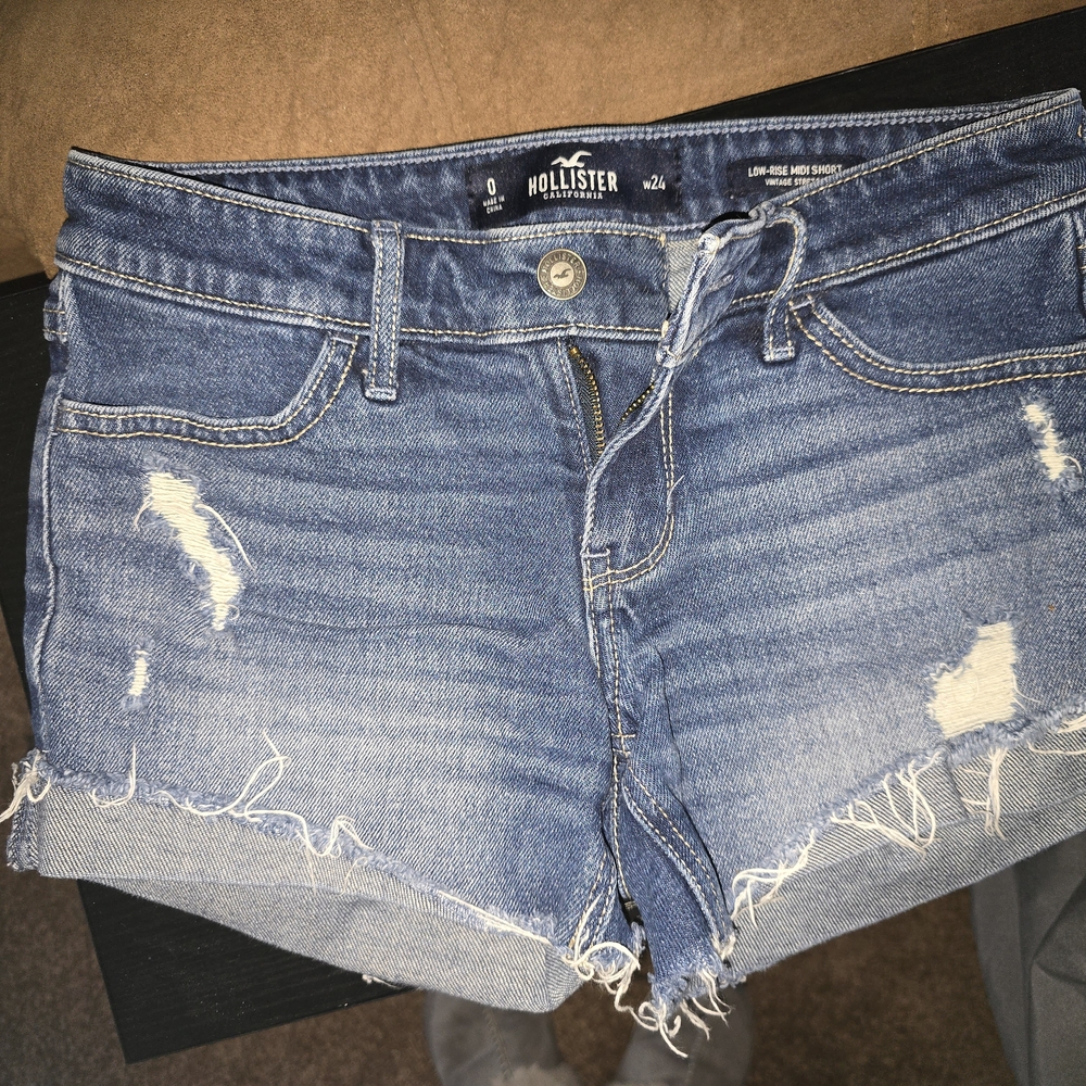 Hollister Distressed Denim Shorts